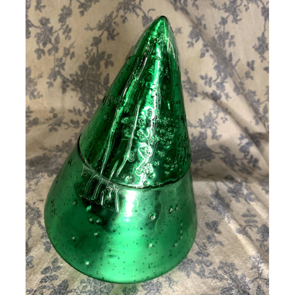 Hallmark Mercury Glass 8.5" Pine Tree Christmas Candle - Picture 3 of 6